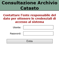 Consultazione catasto