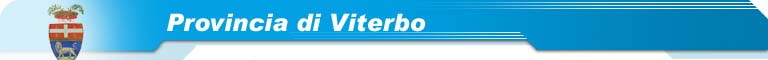 Testata con il logo della Provincia di Viterbo